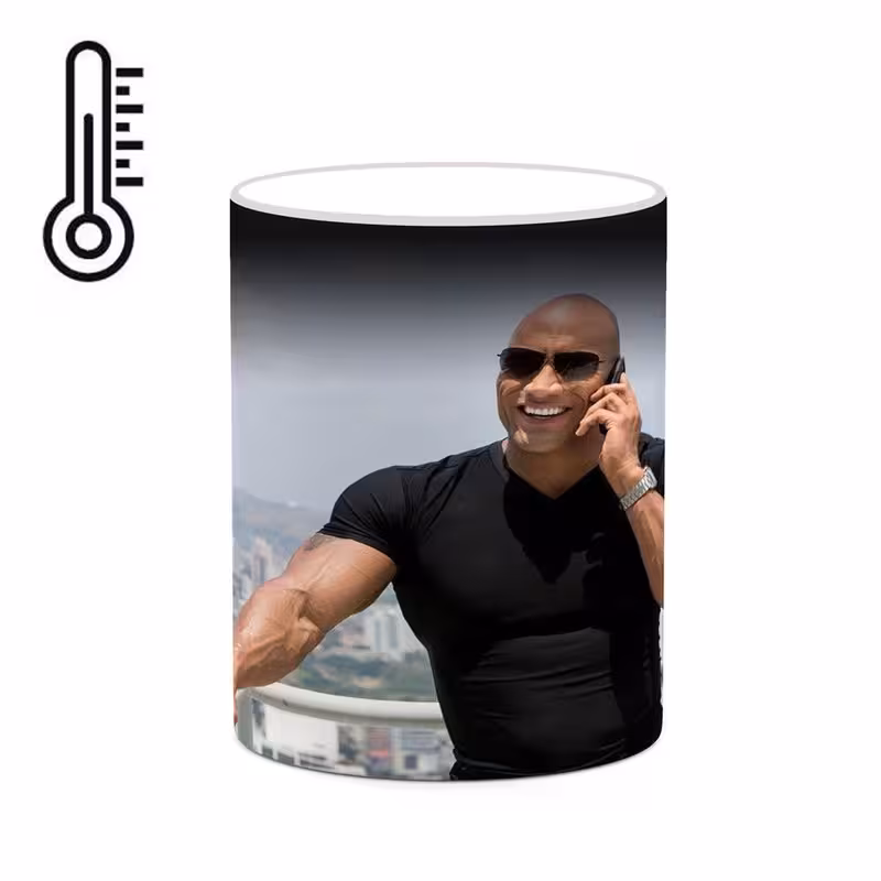 ماگ حرارتی چیتوکالا طرح Dwayne Johnson مدل mgh25810