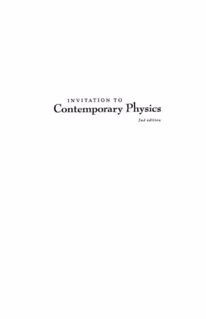 خرید و دانلود نسخه کامل کتاب Invitation to contemporary physics (2nd Edition)
