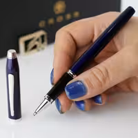 روان نویس کراس سنتری 2 آبی گیره استیل CROSS Century II RP blue with chrome trim