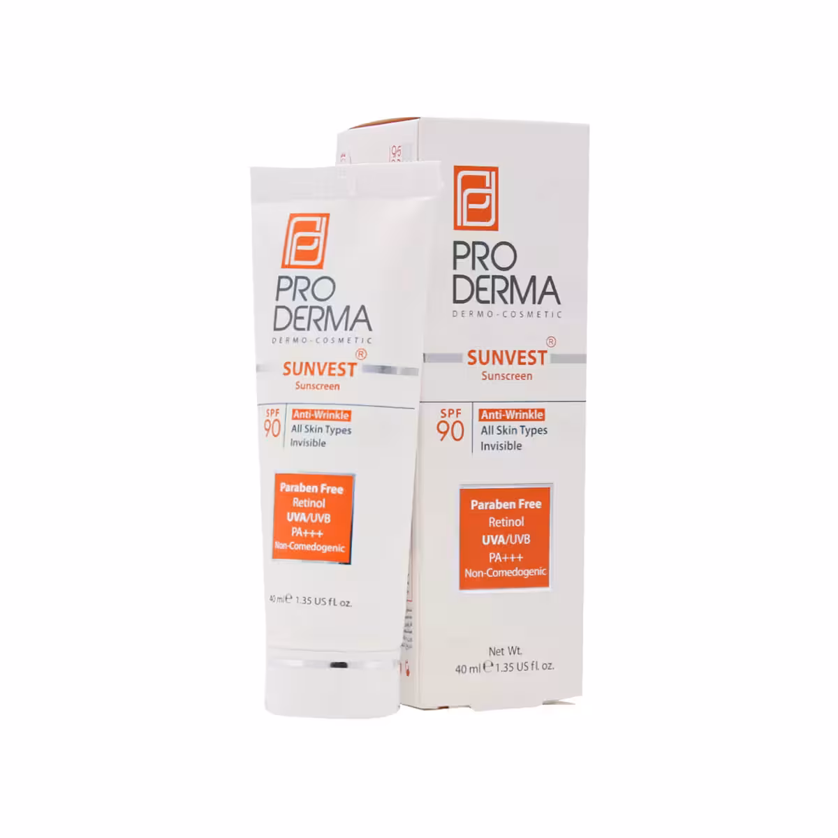 کرم ضد آفتاب و ضد چروک SPF90 حجم 40 میلی لیتر پرودرما