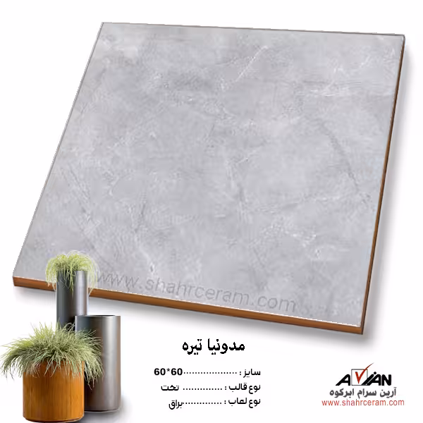 سرامیک مدونیا تیره 60*60 آرین سرام