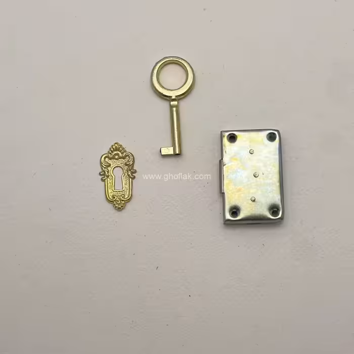 قفل بوفه دو طرف کلید تاجی