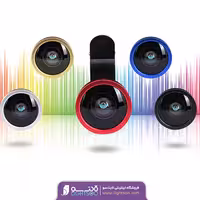 پک کامل لنز (کلیپسی) موبایل همراه لنز فیش آی، لنز واید و لنز ماکرو