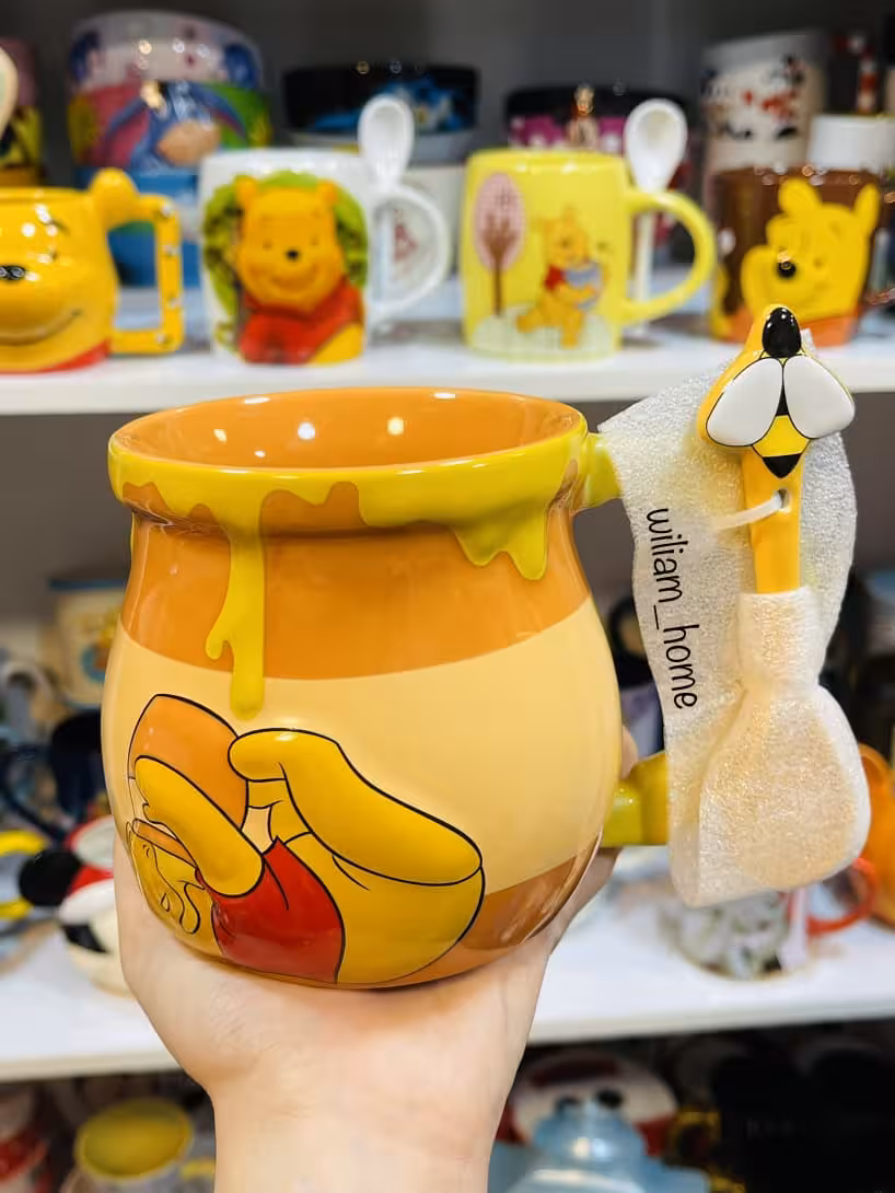 ماگ دیزنی پو خرس (عسلی ، قاشق زنبوری)