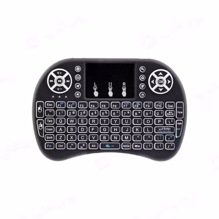 مینی کیبورد و موس بی سیم مدل Backlit