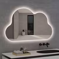 آینه الف مدل بک لایت طرح ابر کد BA-110-90