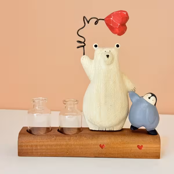 گلدان خرس و پنگوئن