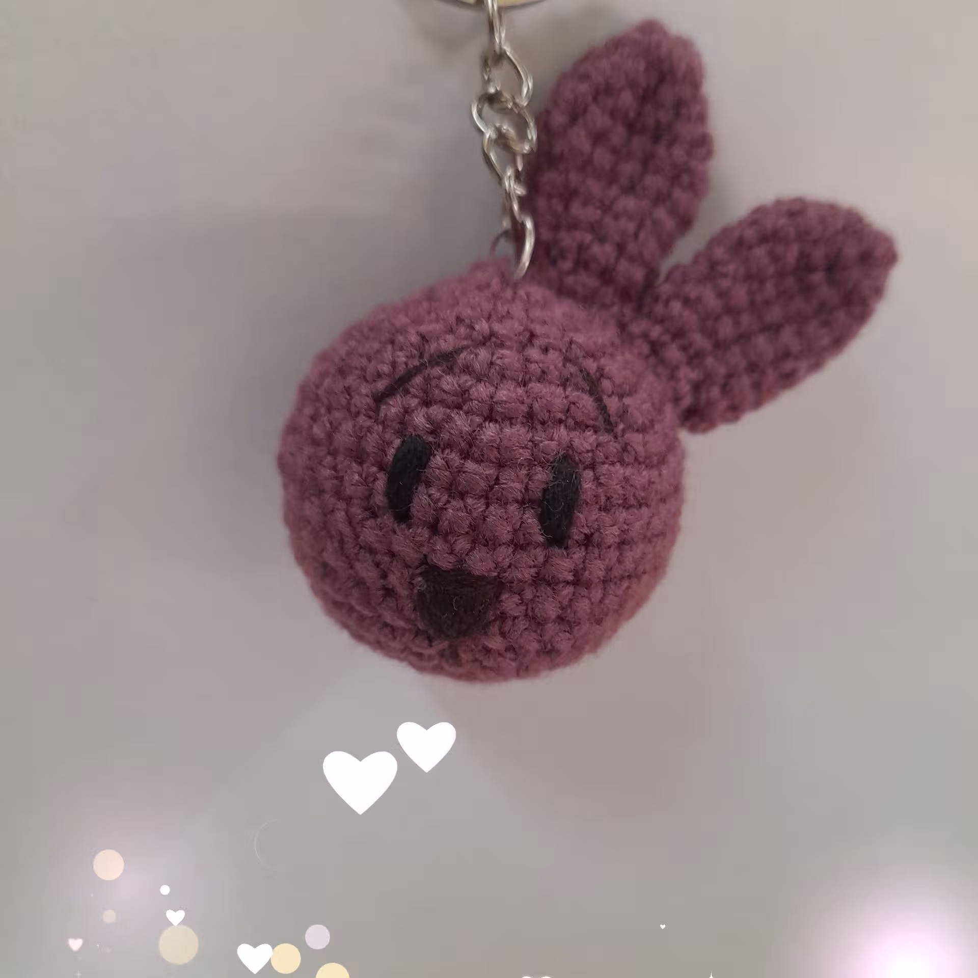 جاکلیدی خرگوش کوچولوی بامزه کامواایرانی رنگ بنفش خوشرنگ