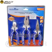 ست 3 پارچه انبردست 8 اینچ سیم چین 6 اینچ دم باریک 6 اینچ گودکینگ GOOD KING