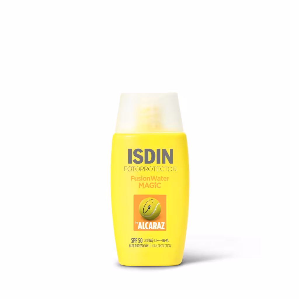 ضد آفتاب آبرسان ایزدین isdin مجیک آلکاراز SPF 50