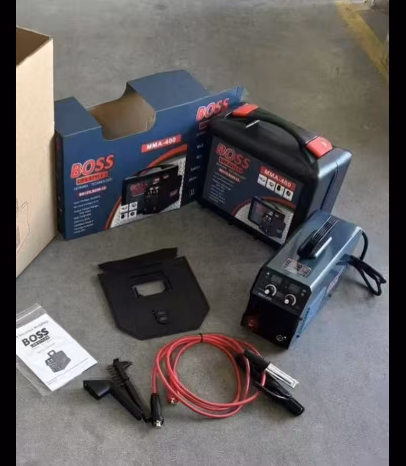 دستگاه جوش اینورتر 400 آمپر باس BOSS اتاق متوسط کیف دار MMA 400