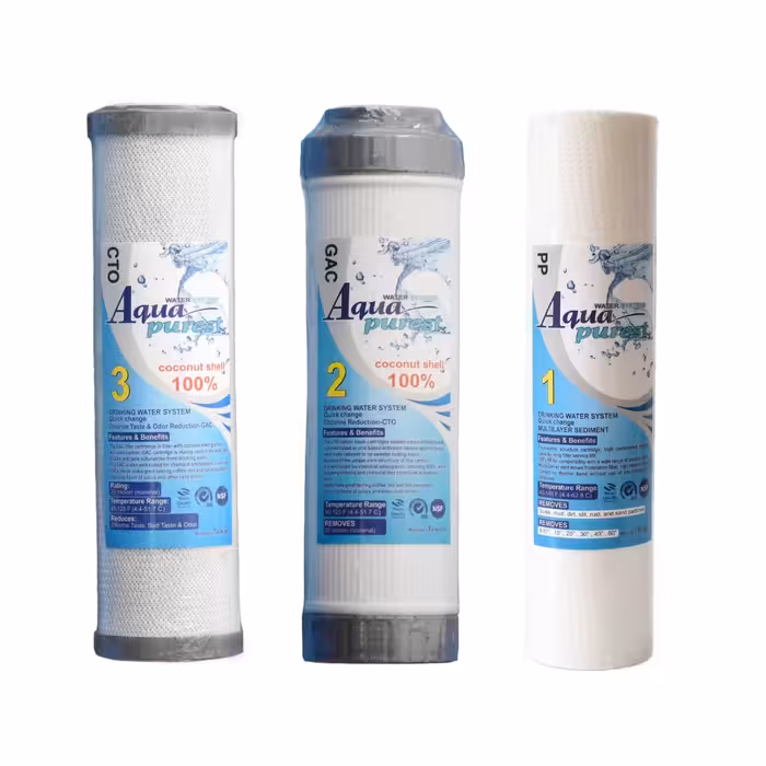 فیلتر دستگاه تصفیه آب آکوا پیورست مدل RO TSG 1200 مجموعه 12 عددی