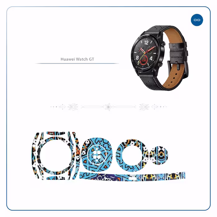 برچسب ماهوت طرح Iran-Tile7 مناسب برای ساعت هوشمند هوآوی Watch GT