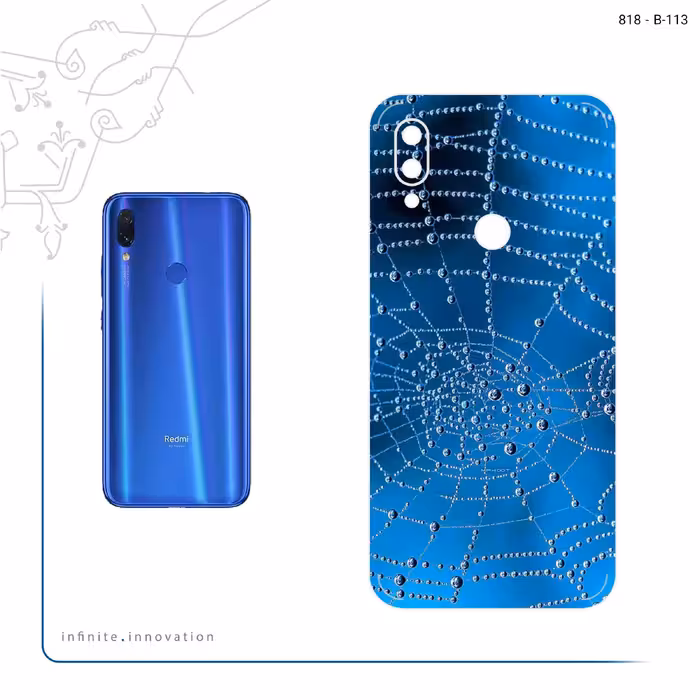 برچسب پوششی ماهوت مدل Spider web مناسب برای گوشی موبایل شیائومی Redmi 7