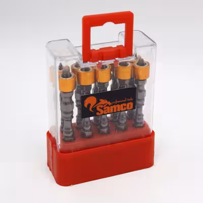 سری پیچ گوشتی دو سر چهار سو سامکو مدل مغناطیسی کد YP-010 مجموعه 10 عددی 