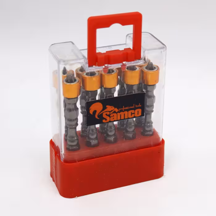 سری پیچ گوشتی دو سر چهار سو سامکو مدل مغناطیسی کد YP-010 مجموعه 10 عددی 