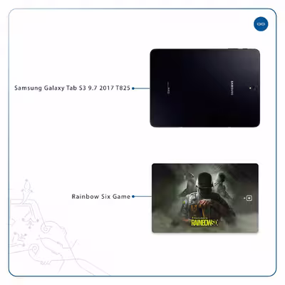 برچسب پوششی ماهوت مدل Rainbow-Six-Game مناسب برای تبلت سامسونگ Galaxy Tab S3 9.7 2017 T825