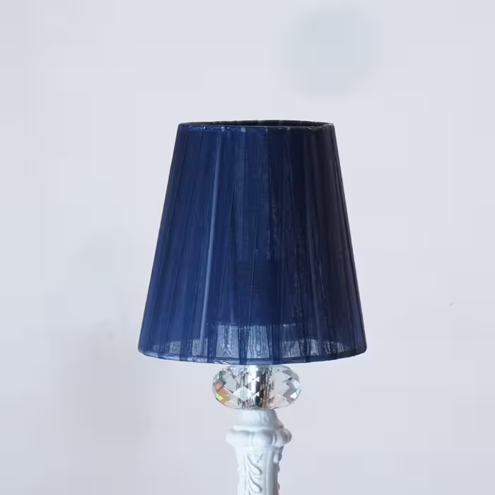 لوستر 6 شعله مدل کریستالی شید دار کد 124