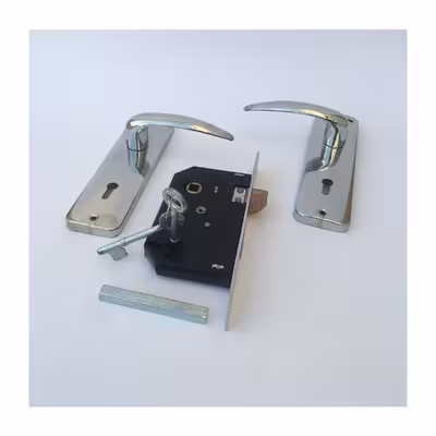 دستگیره در نوین مدل 901 بسته 2 عددی به همراه قفل