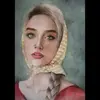 نقاشی آبرنگ طرح دختری با روسری