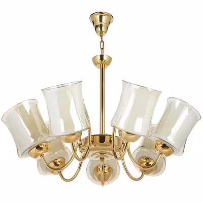  لوستر و چراغ دیواری چشمه نور کد A825/7-1-Pro مجموعه دو عددی