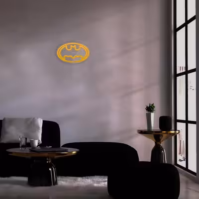 چراغ دیواری نئون دیزاین طرح Batman_YL