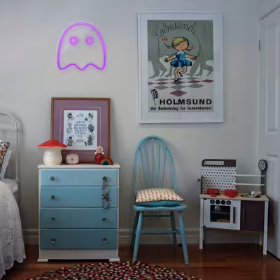 چراغ دیواری نئون دیزاین طرح Packman-2_PR