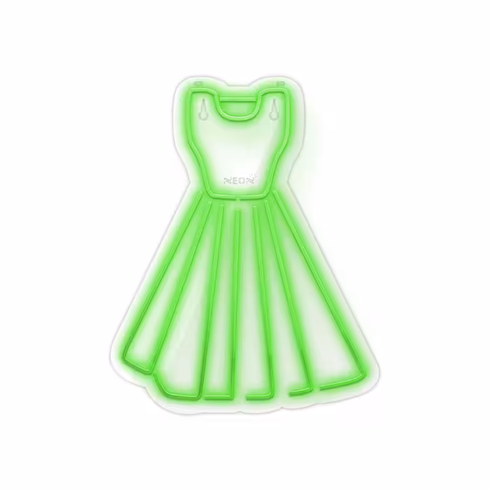 چراغ دیواری نئون دیزاین طرح Women-Clothes_GR