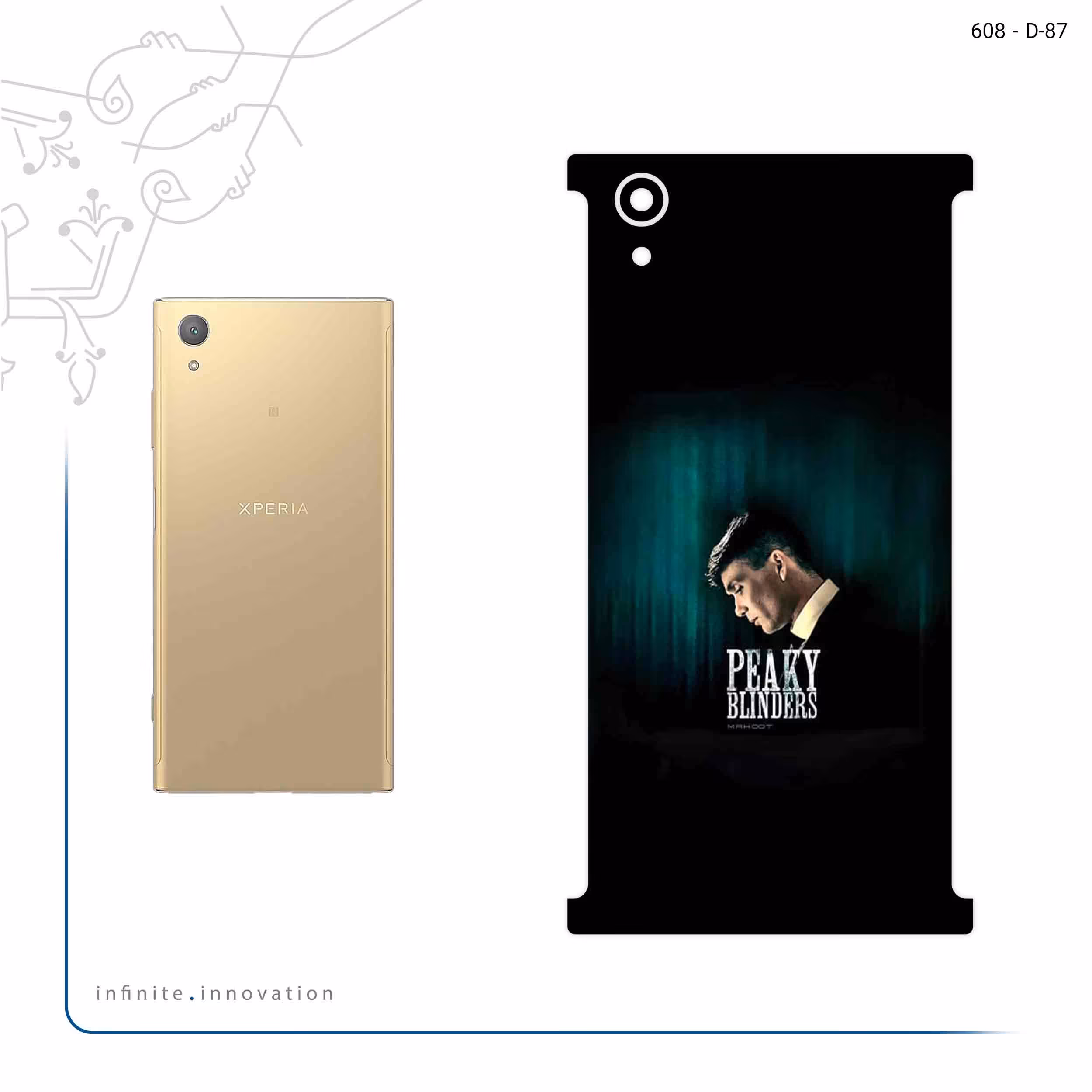 برچسب پوششی ماهوت مدل peaky blinders مناسب برای گوشی موبایل سونی Xperia XA1 Plus