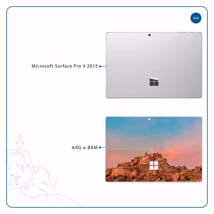 برچسب پوششی ماهوت مدل ARG-e-BAM مناسب برای تبلت مایکروسافت Surface Pro 4 2015