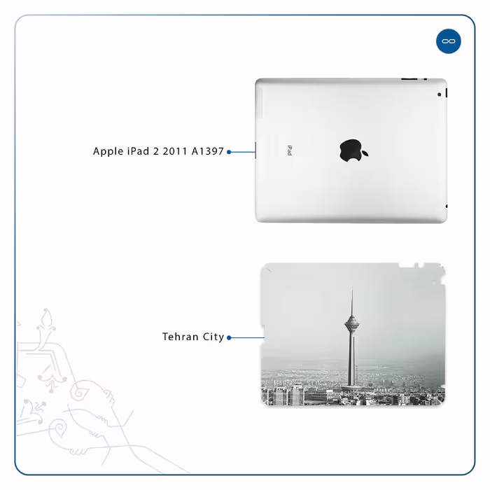 برچسب پوششی ماهوت مدل Tehran City مناسب برای تبلت اپل iPad 2 2011 A1397