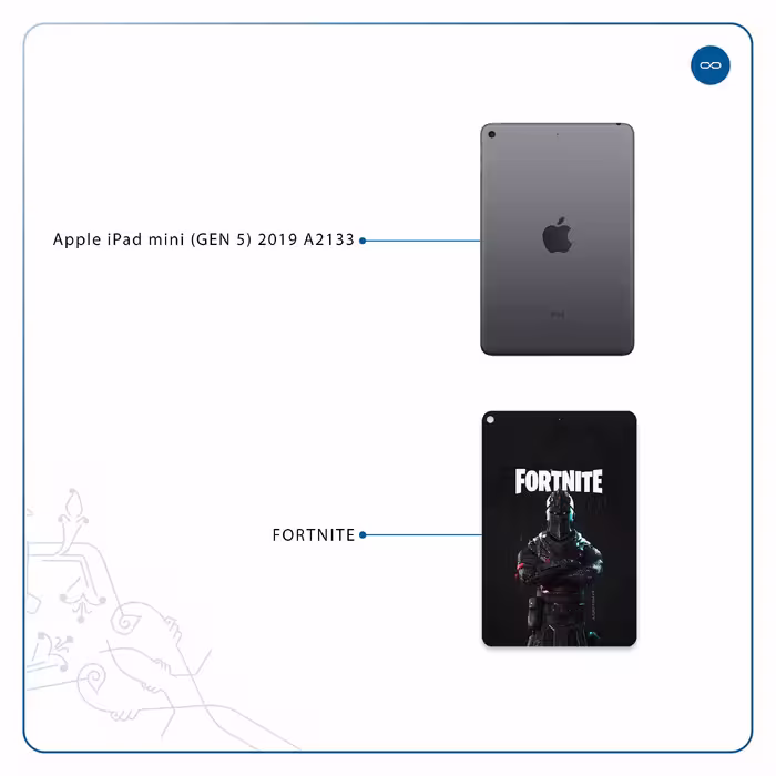 برچسب پوششی ماهوت مدل Fortnite-Game مناسب برای تبلت اپل iPad mini (GEN 5) 2019 A2133