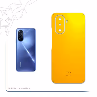 برچسب پوششی ماهوت مدل Matte-Deep-Mustard مناسب برای گوشی موبایل هوآوی Nova Y70