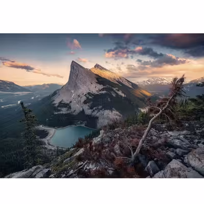 پازل 1000 تکه راونزبرگر مدل Wildlife Evening in The Rocky Mountains کد 15011