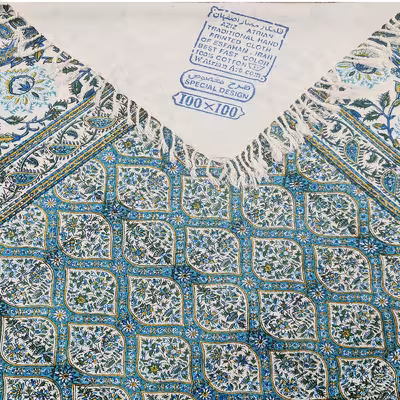 رومیزی قلمکار عطریان طرح شیخ لطف اله کد G478