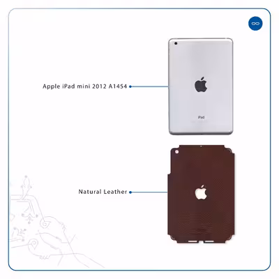 برچسب پوششی ماهوت مدل Natural-Leather مناسب برای تبلت اپل iPad mini 2012 A1454