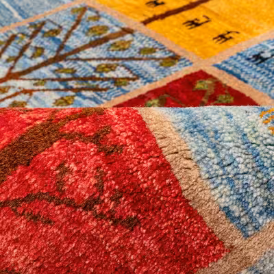 گبه دستباف ذرع و نیم سی پرشیا کد 122229