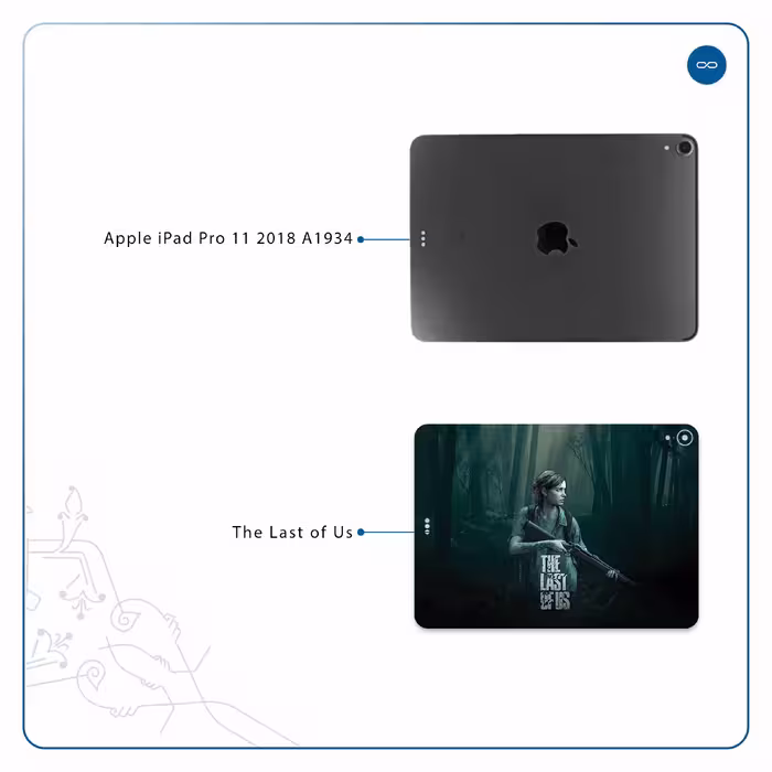 برچسب پوششی ماهوت مدل The Last of Us مناسب برای تبلت اپل iPad Pro 11 2018 A1934