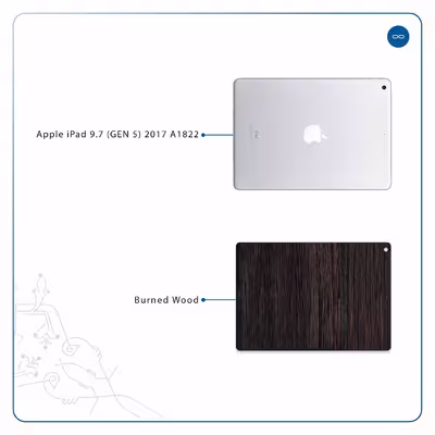 برچسب پوششی ماهوت مدل Burned Wood مناسب برای تبلت اپل iPad 9.7 (GEN 5) 2017 A1822