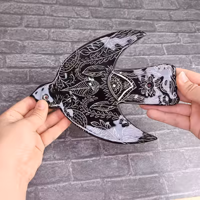 دیوارکوب سرامیکی مدل پرنده