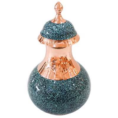 تنگ فیروزه کوبی مدل هنری کد Pear25p14