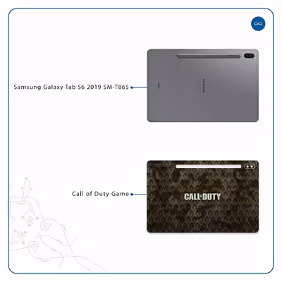برچسب پوششی ماهوت مدل Call-of-Duty-Game مناسب برای تبلت سامسونگ Galaxy Tab S6 2019 SM-T865