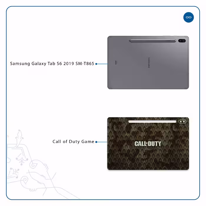 برچسب پوششی ماهوت مدل Call-of-Duty-Game مناسب برای تبلت سامسونگ Galaxy Tab S6 2019 SM-T865