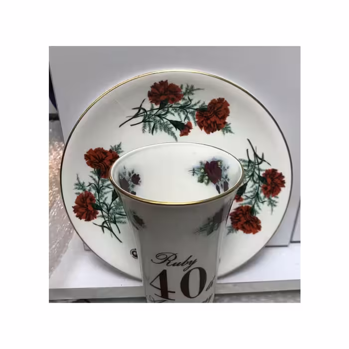 ظرف دکوری مدل چهلمین سالگرد کد A1 مجموعه دو عددی