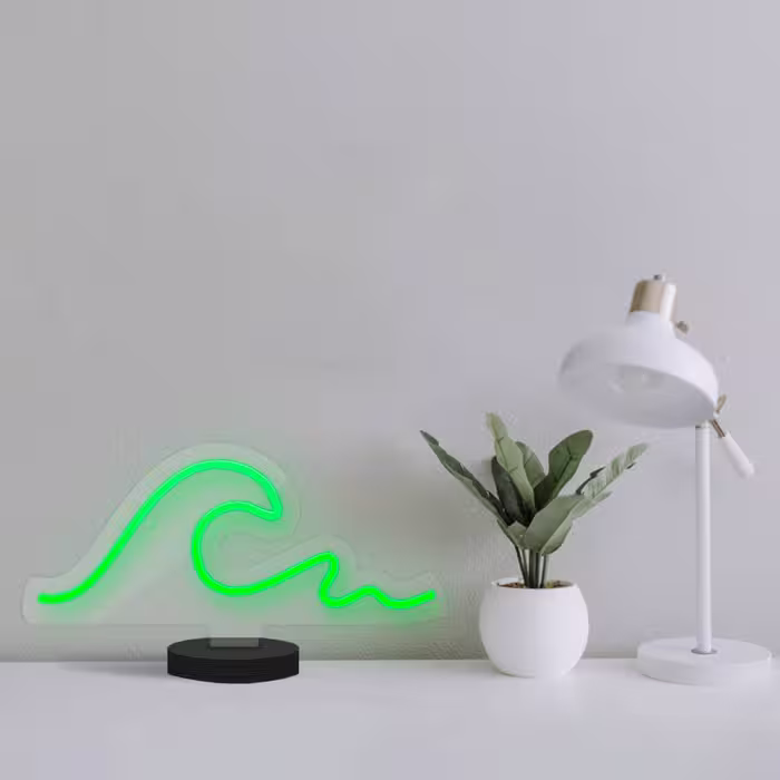 چراغ رومیزی ریموت دار مدل WAVE-GL_GR-GLASS