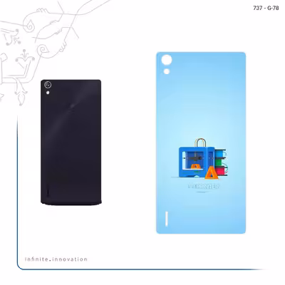 برچسب پوششی ماهوت مدل 3D Printer مناسب برای گوشی موبایل هوآوی Ascend P7