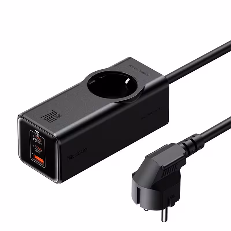 چند راهی 1 خانه برق مک دودو Mcdodo CH-462 با کابل 1.5 متری   شارژر USB و Type-C