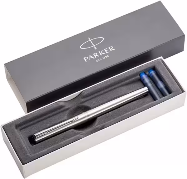 خودنویس ژوتر تمام استیل گیره کروم - Parker Jotter Chrome Fountain Pen