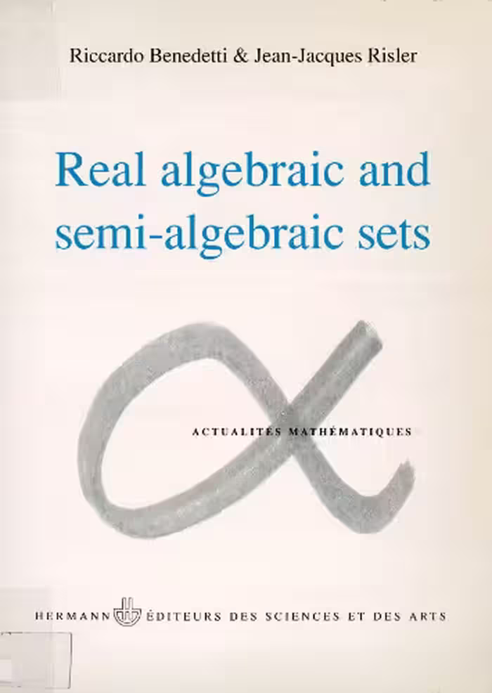 خرید و دانلود نسخه کامل کتاب Real algebraic and semi-algebraic sets