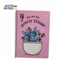 دفتر 50 برگ دو خط پارامونت طرح گل (جلد pp)
